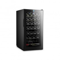 Vinoteca 28 botellas con compresor baldas metal CV028CNM