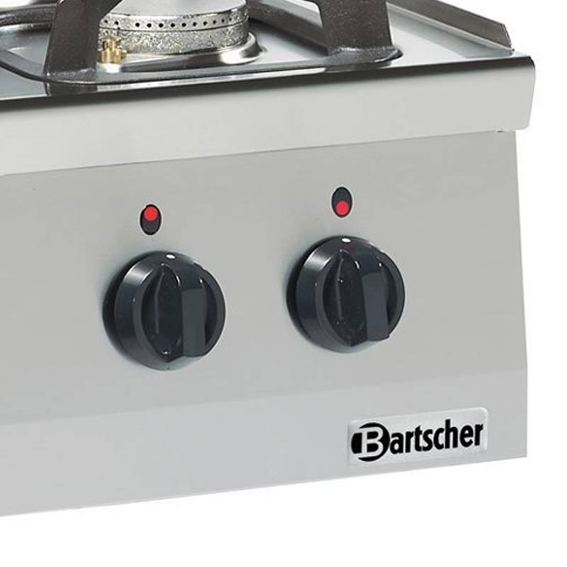 Comprar Cocina 2 fogones a gas fondo 600mm Bartscher 1317433 en Pepebar