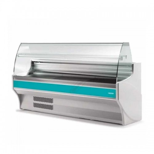 Comprar Vitrina expositora refrigerada fondo 800 con cristal curvo 1025 mm Docriluc en Pepebar