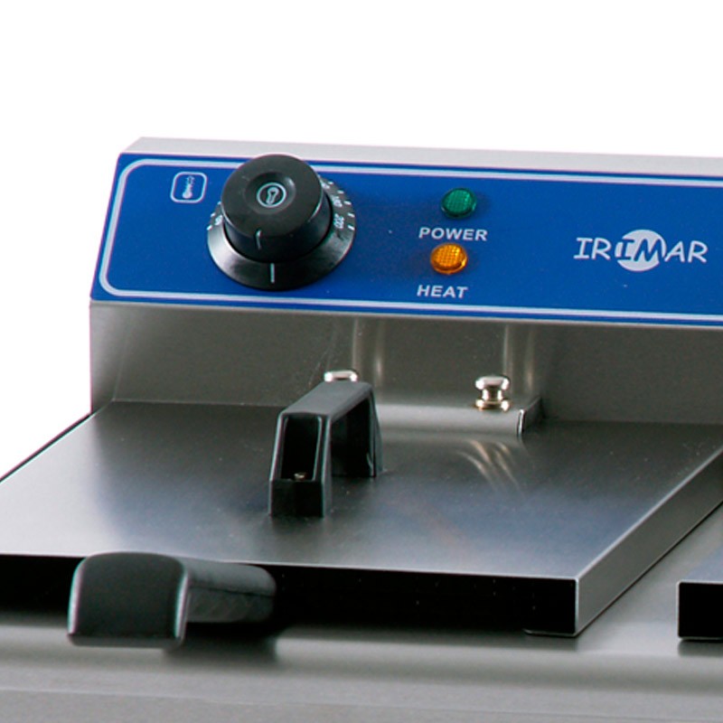 Comprar Freidora eléctrica doble de cuba fija y grifo 2x8,5L Irimar FRY-13+13 en Pepebar