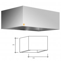 Campana extractora industrial para vahos 100cm