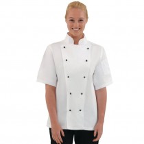 Chaquetilla cocina de manga corta color blanco Chicago DL711-L