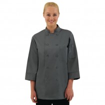 Chaquetilla de cocina manga tres cuartos gris Chef Works A934-L