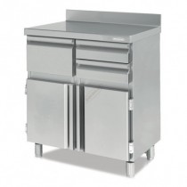 Mueble cafetero mostrador Inox 900mm ancho CMC-90