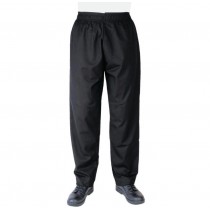 Pantalones de cocinero negros polialgodón A582 Whites Chef