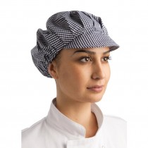 Sombrero con visera a cuadros azul y blanco Whites B257