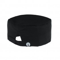Gorro de cocinero negro Chef Works A704