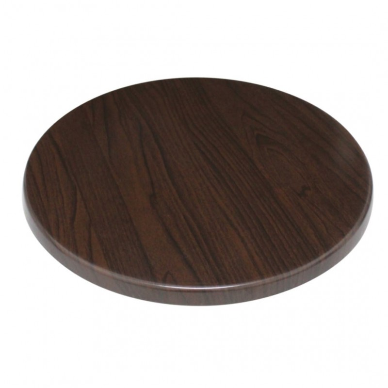 Tablero para mesa redondo color marrón oscuro Bolero GG643