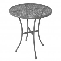 Mesa redonda de acero para terraza gris GG703