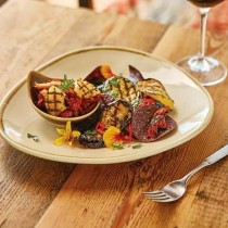 Platos triangulares 280mm color arena 4ud. GP327