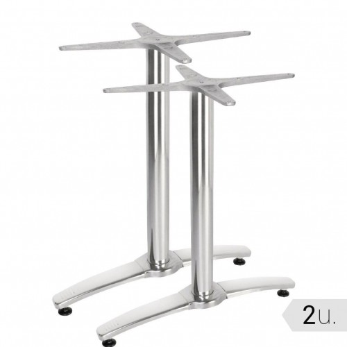 Base doble de aluminio para mesas Bolero GH985 Comprar Base doble de aluminio para mesas Bolero GH985 en Pepebar