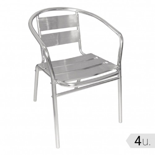Comprar Silla apilable para bares de aluminio Bolero 735mm U419 4 unidades en Pepebar