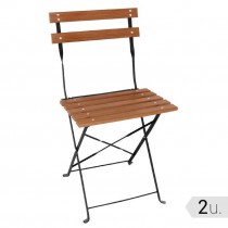 Silla de imitación madera Bolero GJ766 2 unidades