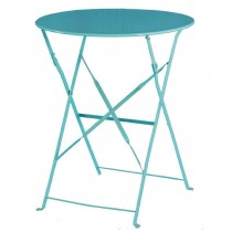 Mesa de acero redonda para terraza Bolero azul (600mm) GK983 - Pepebar Mesa de acero redonda para terraza Bolero azul (600mm) GK983 - Catálogo Mesas hostelería
