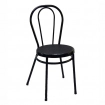 Silla Bistrot con rejilla negra Hobeto SC23003B