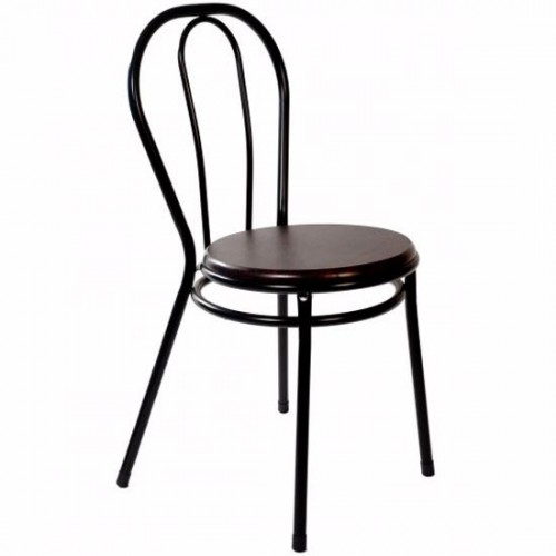 Comprar Silla Bistrot wengue marrón oscuro Hobeto MV14090B en Pepebar