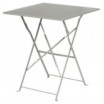Mesa de acero cuadrada para terraza Bolero gris (600 x 600mm) GK988