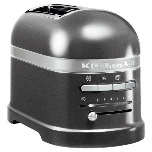 Comprar Tostadora KitchenAid 2 rebanadas color plata medallón 5KMT2204EMS en Pepebar