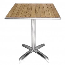 Mesa cuadrada Bolero tablero fresno abatible 600mm GK991 - Pepebar Mesa cuadrada Bolero tablero fresno abatible 600mm GK991 - Catálogo Mesas hostelería