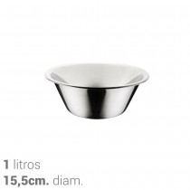 Bol de cocina de acero inoxidable de 1L Vogue K531 - Pepebar Bol de cocina de acero inoxidable de 1L Vogue K531 - Catálogo Bols de acero inoxidable