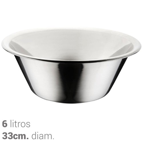 Bol de cocina de acero inoxidable de 6L Vogue K537 Comprar Bol de cocina de acero inoxidable de 6L Vogue K537 en Pepebar