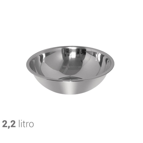 Bol de preparación de acero inoxidable Vogue 2,2 litros GC135 Comprar Bol de preparación de acero inoxidable Vogue 2,2 litros GC135 en Pepebar