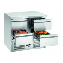 Mesa refrigerada pequeña 900S4 Bartscher 200282 - Pepebar Mesa refrigerada pequeña 900S4 Bartscher 200282 - Catálogo Bajo mostrador y mesas