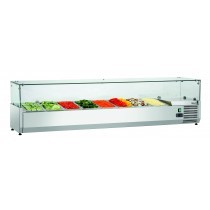 Expositor refrigerador GL3-1801 Bartscher 110278 - Pepebar Expositor refrigerador GL3-1801 Bartscher 110278 - Catálogo Vitrina refrigerada para ingredientes