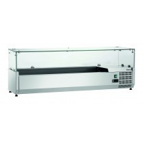 Expositor refrigerador GL4-1401 Bartscher 110271 - Pepebar Expositor refrigerador GL4-1401 Bartscher 110271 - Catálogo Vitrina refrigerada para ingredientes