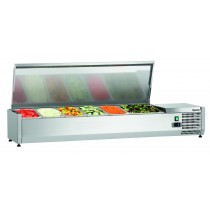 Expositor refrigerador ED3-1501 Bartscher 110422 - Pepebar Expositor refrigerador ED3-1501 Bartscher 110422 - Catálogo Vitrina refrigerada para ingredientes