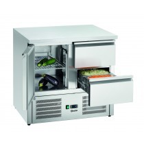 Mesa refrigerada pequeña 900T1S2 Bartscher 110257 - Pepebar Mesa refrigerada pequeña 900T1S2 Bartscher 110257 - Catálogo Bajo mostrador y mesas