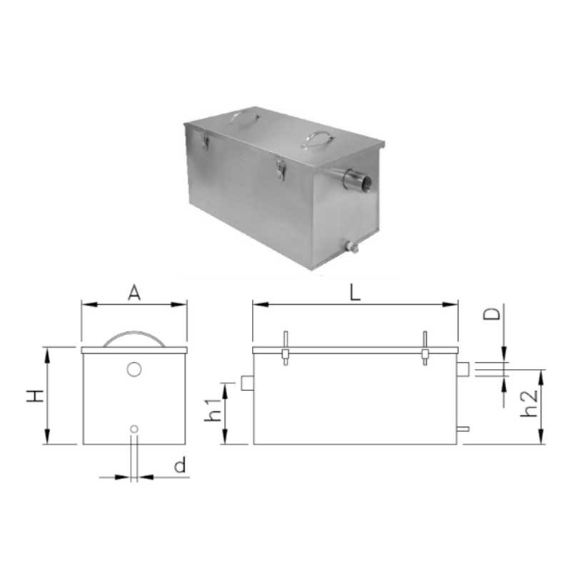 Separador de grasas acero inox Comprar Separador de grasas acero inox en Pepebar