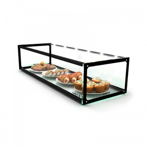 Comprar Vitrina expositora de cristal 920X330X215 mm Sayl EP20-M. Varias opciones en Pepebar