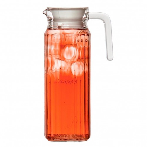 Comprar Jarra de cristal ondulado con tapa 1L 6 unidades GF922 en Pepebar