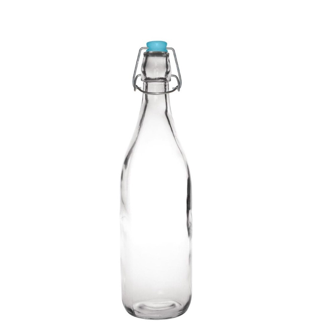 ▷Jarras y botellas Botella de cristal con tapón para agua 500ml 6 unidades  GG929 Mejor precio!