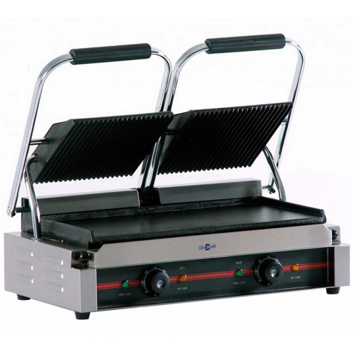 Comprar Plancha grill doble con termostato independiente GR475 en Pepebar