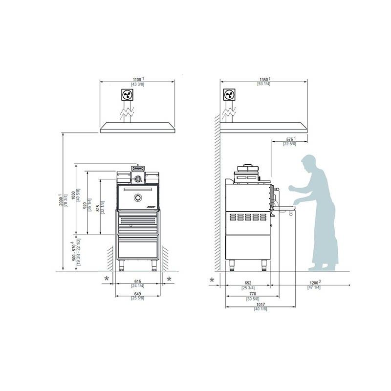 Horno brasa Josper 80 comensales con mesa HJX-PRO-S80-T Comprar Horno brasa Josper 80 comensales con mesa HJX-PRO-S80-T en Pepebar