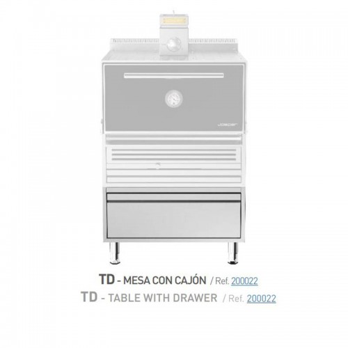 Comprar Horno brasa Josper 175 comensales con mesa y cajón HJX-PRO-L175-TD en Pepebar