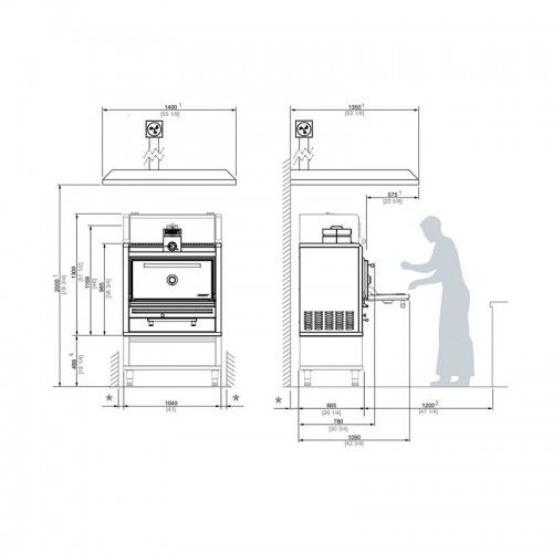 Comprar Horno brasa Josper 120 comensales Clase A HJA-PLUS-M120 en Pepebar