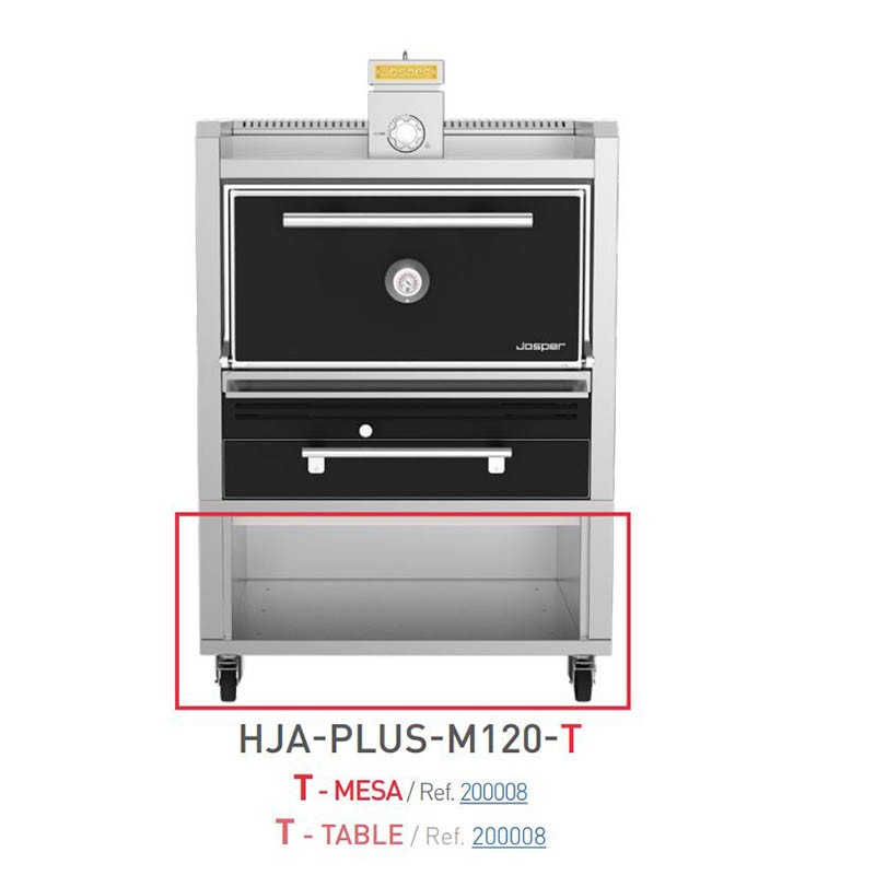 Comprar Horno brasa Josper 120 comensales Clase A con mesa HJA-PLUS-M120-T en Pepebar