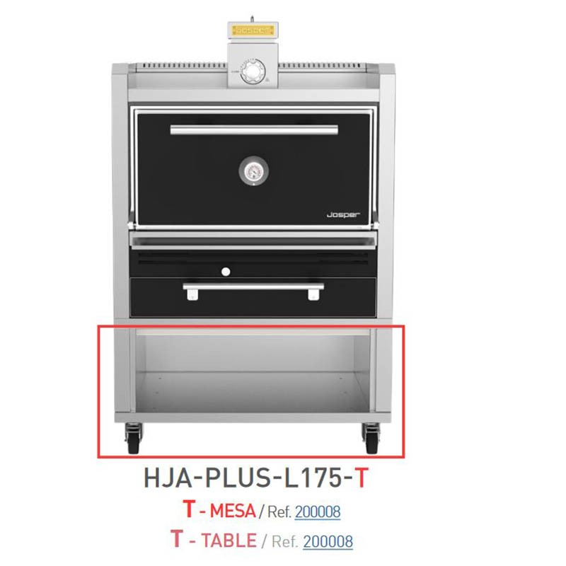 Horno brasa Josper 175 comensales Clase A con mesa HJA-PLUS-L175-T Comprar Horno brasa Josper 175 comensales Clase A con mesa HJA-PLUS-L175-T en Pepebar