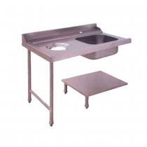 Mesa prelavado con fregadero y desbrasado para túnel de lavado - Pepebar Mesa prelavado con fregadero y desbrasado para túnel de lavado - Catálogo Mesa acero Inox entre 1,5 y 2 m.