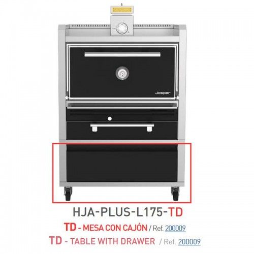 Horno brasa Josper 175 comensales Clase A con mesa y cajón HJA-PLUS-L175-TD Comprar Horno brasa Josper 175 comensales Clase A con mesa y cajón HJA-PLUS-L175-TD en Pepebar