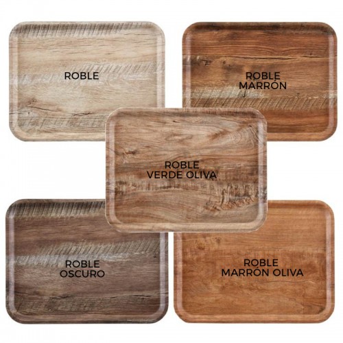 Comprar Bandeja melamina efecto madera 360x460mm Cambro. Varios colores en Pepebar