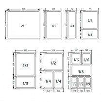 Estante para cubetas GN 980mm Bartscher 465156 - Pepebar Estante para cubetas GN 980mm Bartscher 465156 - Catálogo Vitrina ingredientes
