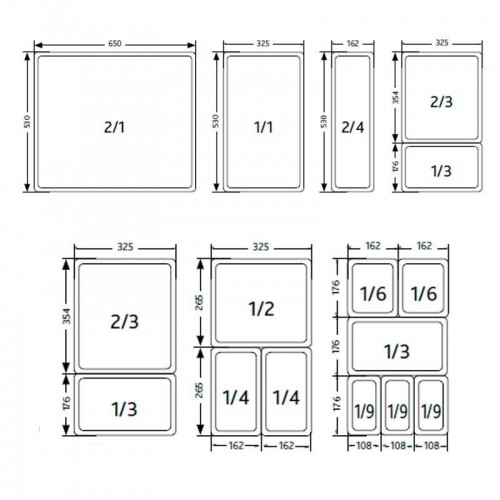 Estante para cubetas GN 980mm Bartscher 465156 Comprar Estante para cubetas GN 980mm Bartscher 465156 en Pepebar