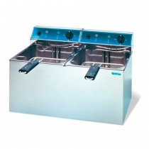Freidora industrial eléctrica 6+6 litros 2 cubas Infrico FR66L - Pepebar Freidora industrial eléctrica 6+6 litros 2 cubas Infrico FR66L - Catálogo Freidora doble