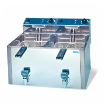 Freidora industrial eléctrica 10+10 litros 2 cubas Infrico FR1010LG - Pepebar Freidora industrial eléctrica 10+10 litros 2 cubas Infrico FR1010LG - Catálogo Freidora doble