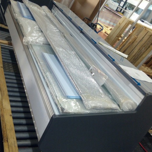 Comprar Vitrina expositora refrigerada fondo 800 con cristal recto varias medidas VE-8-10-R en Pepebar