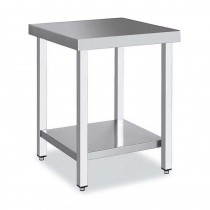 Mesa inoxidable central sin estante Serie 800